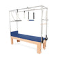 Elina Pilates Cadillac with Adjustable Anodized Aluminum Bar and Padded Trapeze for Stability