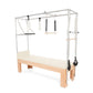 Elina Pilates Cadillac with Adjustable Anodized Aluminum Bar and Padded Trapeze for Stability