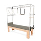 Elina Pilates Cadillac with Adjustable Anodized Aluminum Bar and Padded Trapeze for Stability