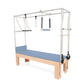 Elina Pilates Cadillac with Adjustable Anodized Aluminum Bar and Padded Trapeze for Stability