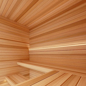 ProSaunas CEDAR 1/2X4 VG T&G V2E | Sauna Wood, Vertical Grain, Clear Grade A+, Tongue & Groove, V - Joint on 2 Edges of the Smooth Face, Wall Material -  product_vendor - Peak Primal Wellness
