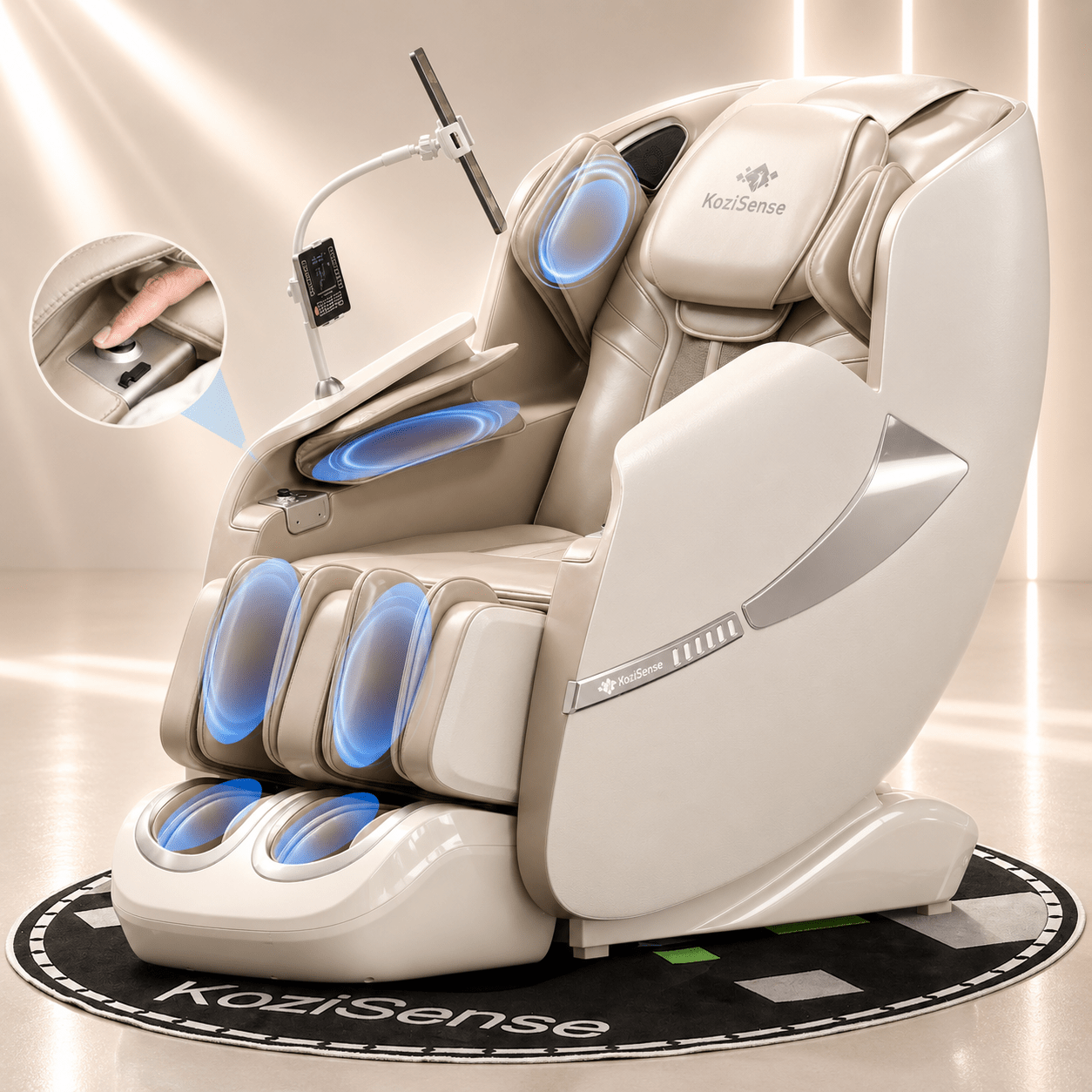 KoziSense KZ-A18 3D SL-track Massage Chair 2026 Upgraded - (All Black) -  product_vendor - Peak Primal Wellness