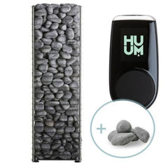 HUUM CLIFF 6.0 kW Sauna Heater Package - Compact Stainless Steel Design for Small to Medium Saunas