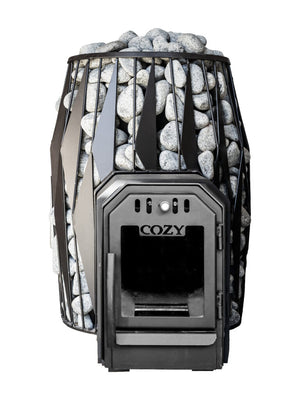 Cozy Heat OG Thru-Wall 18kW Sauna Stove - Wood-Burning Sauna Stove