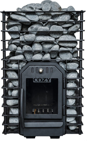 Cozy Heat Quattro 18kW Sauna Stove - Wood-Burning Sauna Stove