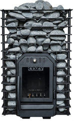Cozy Heat Quattro 12kW Sauna Stove - Wood-Burning Sauna Stove