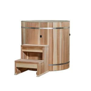 Dynamic Cold Therapy Cedar Barrel Spa – Plastic Tub  | Chiller Not Included - Sold Separate | DCT-B-042-PLPC-34