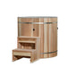 Dynamic Cold Therapy Cedar Barrel Spa – Plastic Tub  | Chiller Not Included - Sold Separate | DCT-B-042-PLPC-34