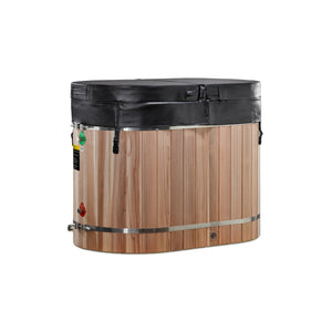 Dynamic Cold Therapy Oval Barrel Tub (50 - P) Pacific Cedar - 3/4 IN - OUT without Motor | Chiller Not Included - Sold Separate | DCT - BO - 50 - PLPC - 34 -  product_vendor - Peak Primal Wellness