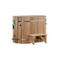 Dynamic Cold Therapy Oval Barrel Tub (50-P) Pacific Cedar - 3/4 IN-OUT without Motor  | Chiller Not Included - Sold Separate | DCT-BO-50-PLPC-34