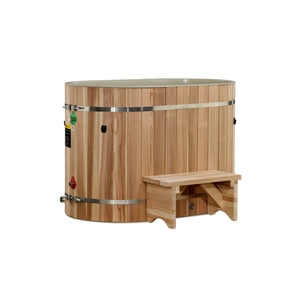 Dynamic Cold Therapy Oval Barrel Tub (50 - P) Pacific Cedar - 3/4 IN - OUT without Motor | Chiller Not Included - Sold Separate | DCT - BO - 50 - PLPC - 34 -  product_vendor - Peak Primal Wellness