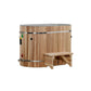 Dynamic Cold Therapy Oval Barrel Tub (50-P) Pacific Cedar - 3/4 IN-OUT without Motor  | Chiller Not Included - Sold Separate | DCT-BO-50-PLPC-34