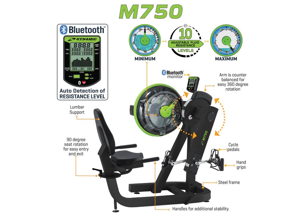 Dynamic Fluid Fitness M750 Cycle XT -  product_vendor - Peak Primal Wellness