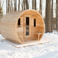 Dundalk LeisureCraft CT Elation 2-4 Person Traditional Outdoor Barrel Sauna -  product_vendor - Peak Primal Wellness