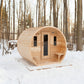 Dundalk LeisureCraft CT Elation 2-4 Person Traditional Outdoor Barrel Sauna -  product_vendor - Peak Primal Wellness