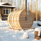 Dundalk LeisureCraft CT Elation 2-4 Person Traditional Outdoor Barrel Sauna -  product_vendor - Peak Primal Wellness