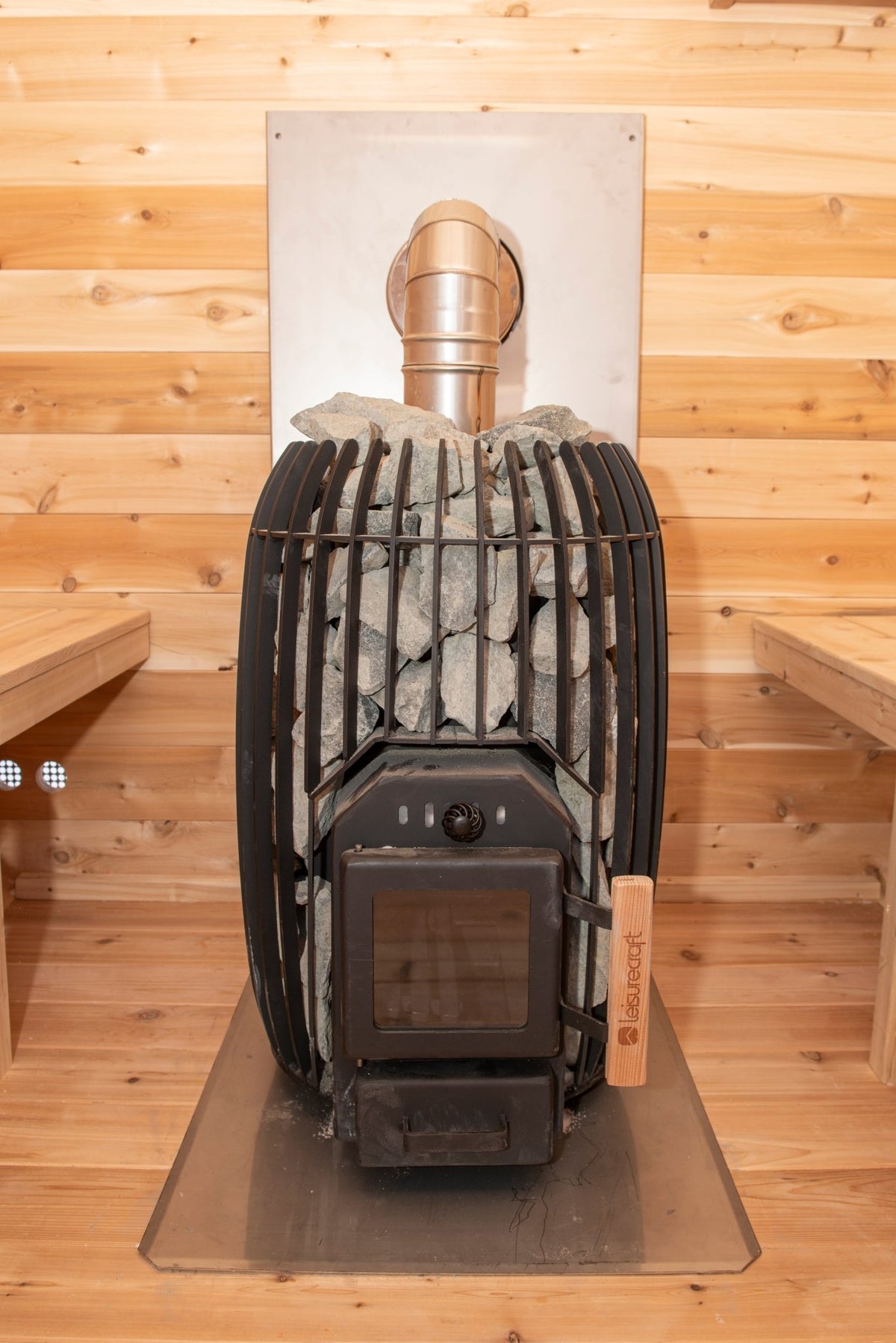 Dundalk LeisureCraft CT Elation 2-4 Person Traditional Outdoor Barrel Sauna -  product_vendor - Peak Primal Wellness