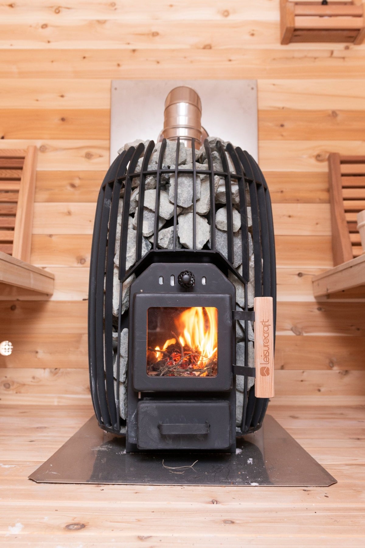 Dundalk LeisureCraft CT Elation 2-4 Person Traditional Outdoor Barrel Sauna -  product_vendor - Peak Primal Wellness