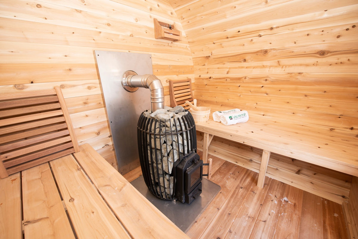 Dundalk LeisureCraft CT Elation 2-4 Person Traditional Outdoor Barrel Sauna -  product_vendor - Peak Primal Wellness