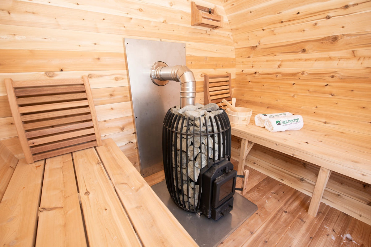 Dundalk LeisureCraft CT Elation 2-4 Person Traditional Outdoor Barrel Sauna -  product_vendor - Peak Primal Wellness