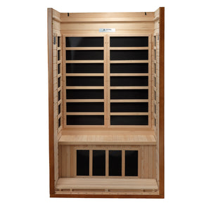 Golden Designs Dynamic "Gracia" 1-2 Person Low EMF FAR IR Sauna (DYN-6119-01)