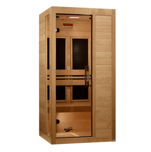 ***New 2026 Model*** Dynamic Saunas Veneto 1-2 Person Ultra Low EMF FAR IR Sauna (DYN-6115-05 Elite)