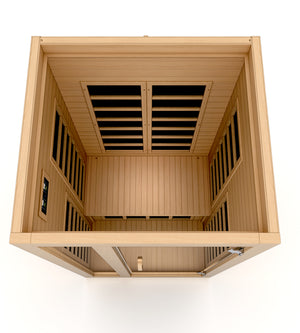 ***New 2026 Model*** Dynamic Saunas Gracia 1-2 Person Ultra Low EMF FAR IR Sauna (DYN-6119-01 Elite)
