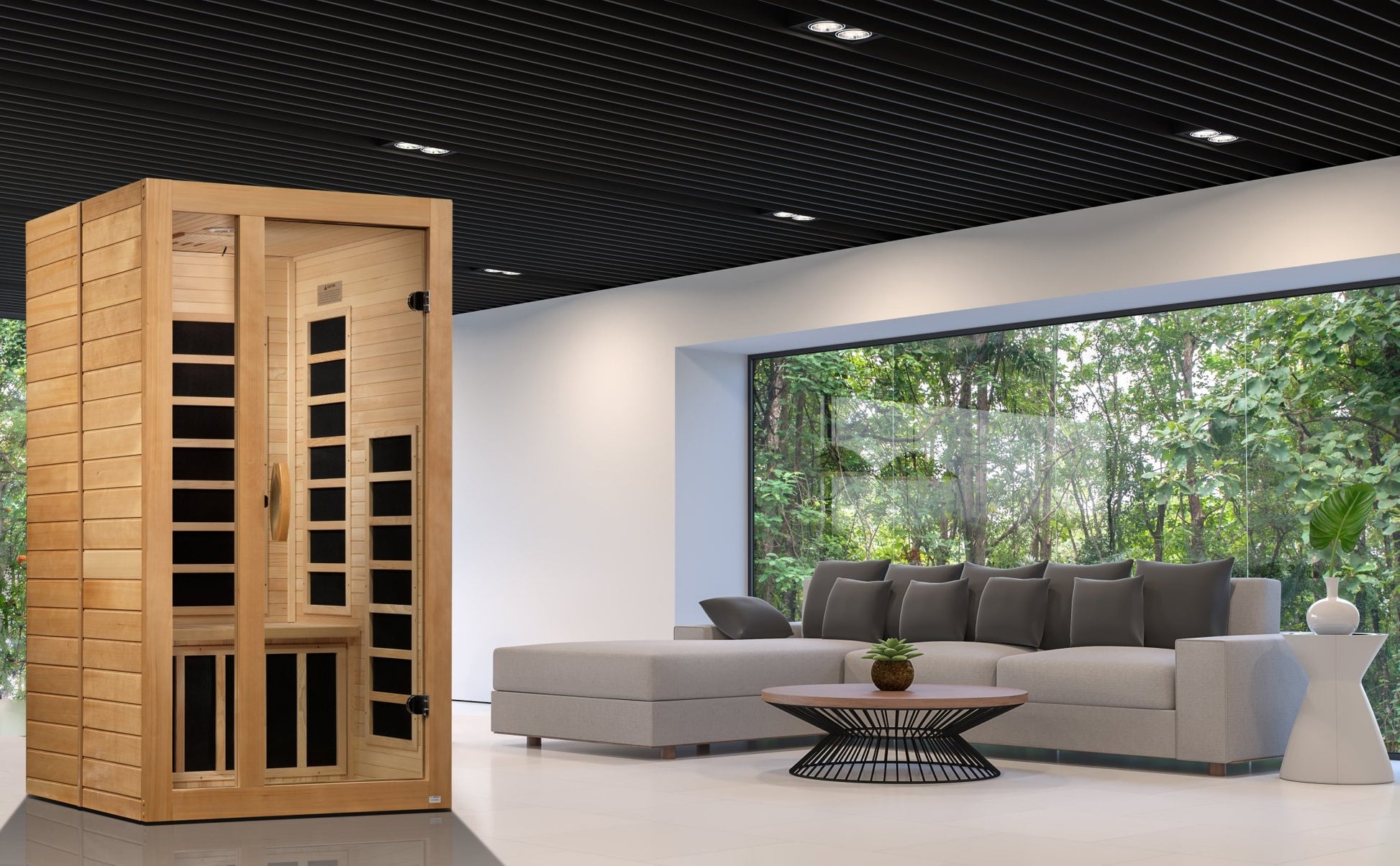 ***New 2026 Model*** Dynamic Saunas Gracia 1 - 2 Person Ultra Low EMF FAR IR Sauna (DYN - 6119 - 01 Elite) -  product_vendor - Peak Primal Wellness