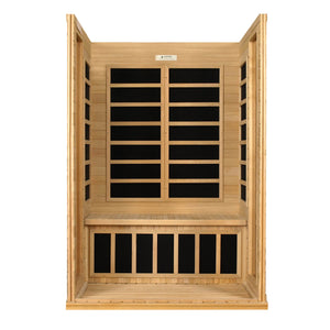 Golden Designs Dynamic "Versailles" 2 Person Low EMF Far IR Sauna (DYN-6202-03)