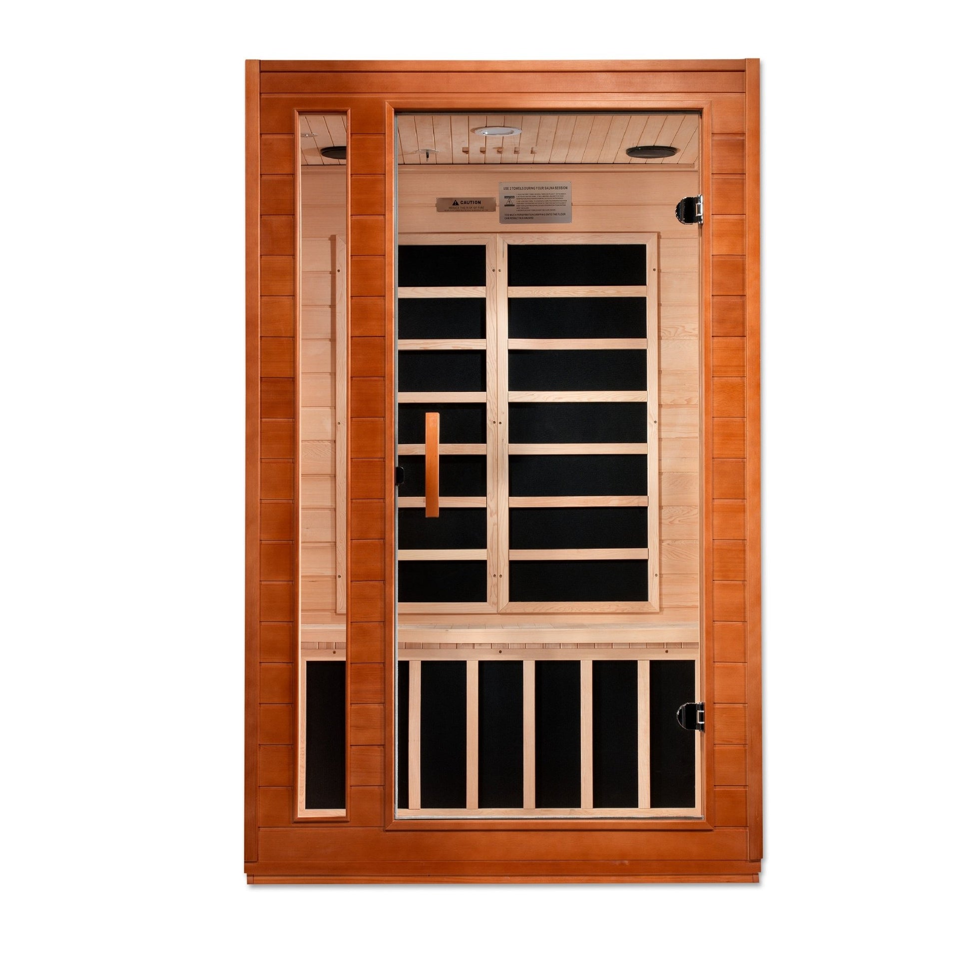 Dynamic Saunas Cordoba 2 Person Low EMF - FAR Infrared Sauna (DYN - 6203 - 01) -  product_vendor - Peak Primal Wellness