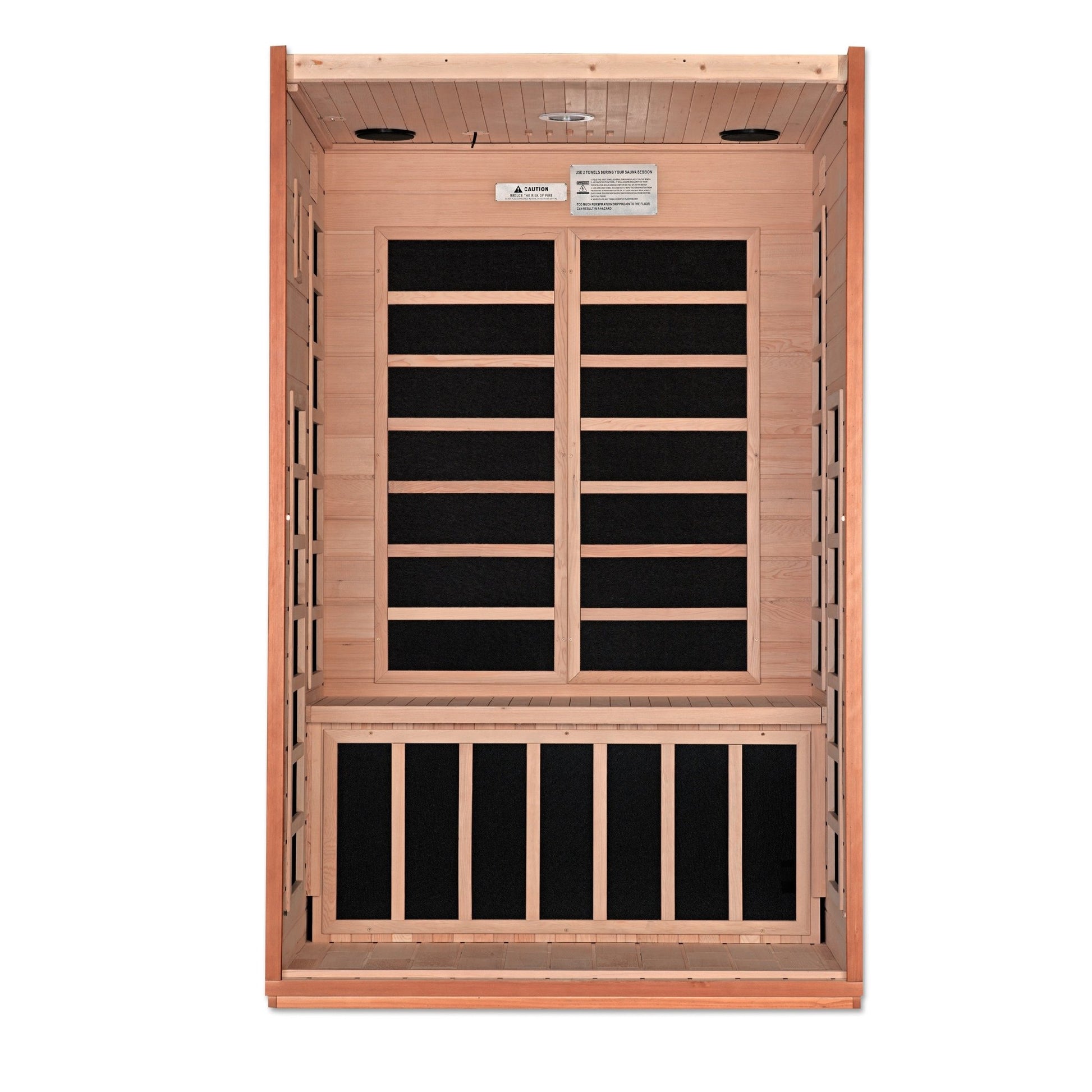 Dynamic Saunas Cordoba 2 Person Low EMF - FAR Infrared Sauna (DYN - 6203 - 01) -  product_vendor - Peak Primal Wellness