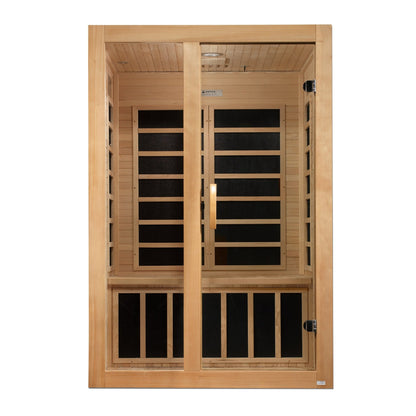Dynamic Saunas Santiago 2 Person Low EMF FAR IR Sauna (DYN - 6209 - 01) -  product_vendor - Peak Primal Wellness