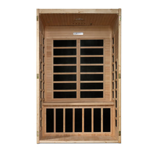 Dynamic Saunas Santiago 2 Person Low EMF FAR IR Sauna (DYN - 6209 - 01) -  product_vendor - Peak Primal Wellness