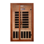 Dynamic Saunas Santiago 2 Person Ultra Low EMF FAR IR Sauna (DYN - 6209 - 02 Elite) -  product_vendor - Peak Primal Wellness