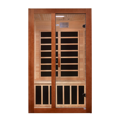 Dynamic Saunas Santiago 2 Person Ultra Low EMF FAR IR Sauna (DYN - 6209 - 02 Elite) -  product_vendor - Peak Primal Wellness