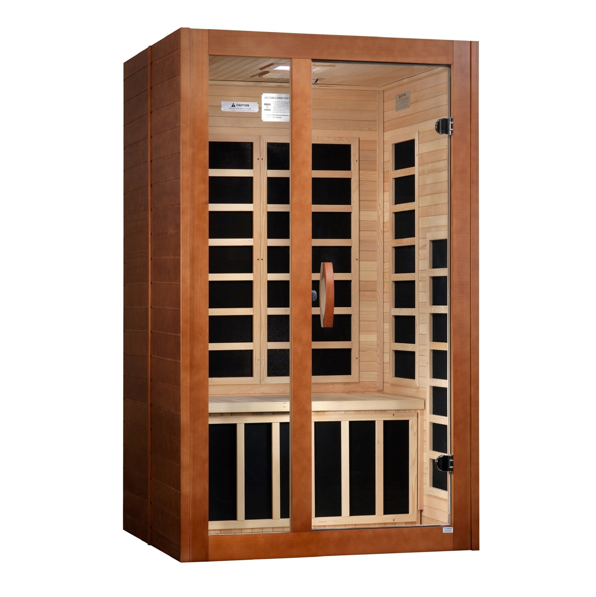 Dynamic Saunas Santiago 2 Person Ultra Low EMF FAR IR Sauna (DYN - 6209 - 02 Elite) -  product_vendor - Peak Primal Wellness