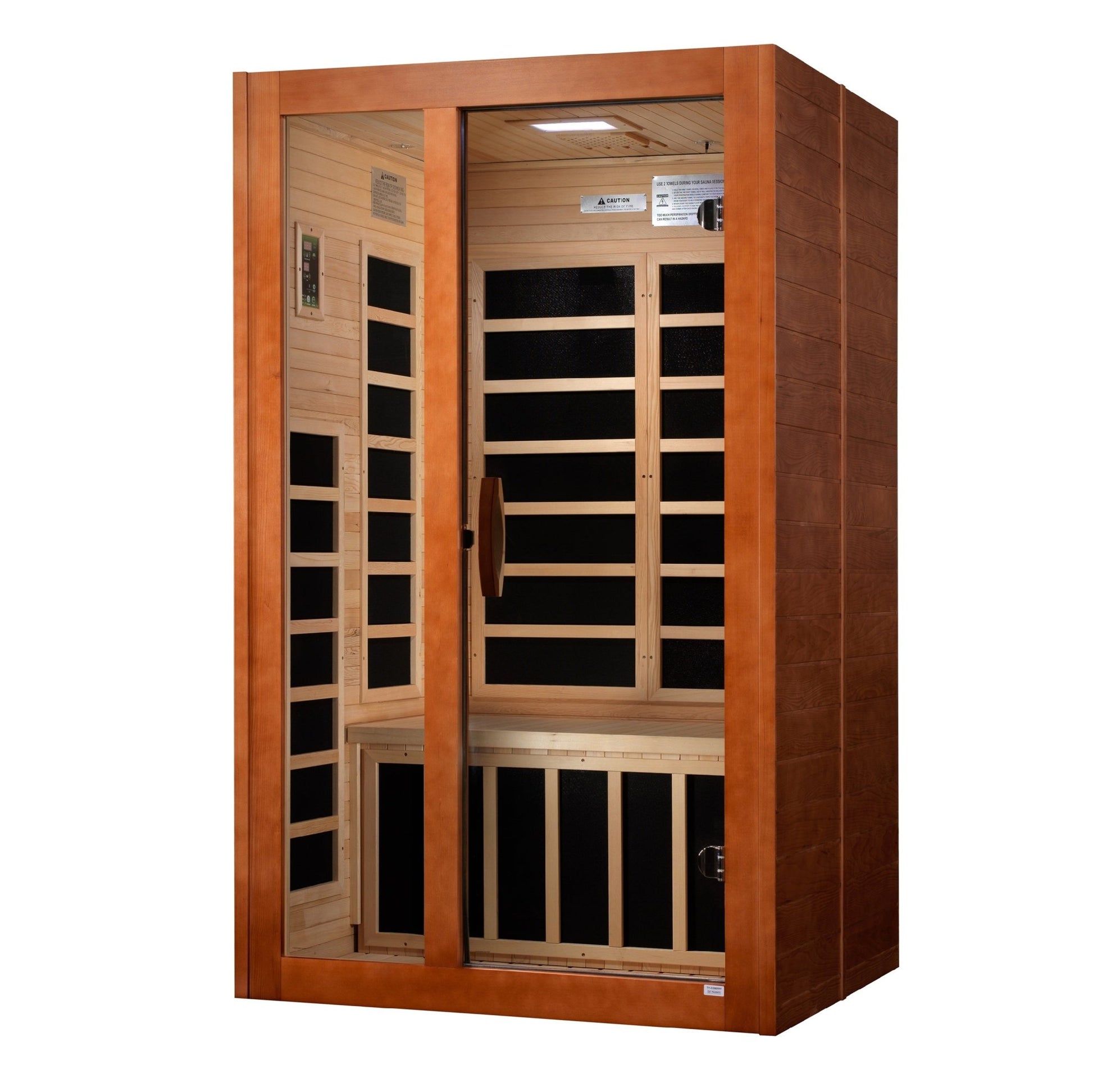 Dynamic Saunas Santiago 2 Person Ultra Low EMF FAR IR Sauna (DYN - 6209 - 02 Elite) -  product_vendor - Peak Primal Wellness