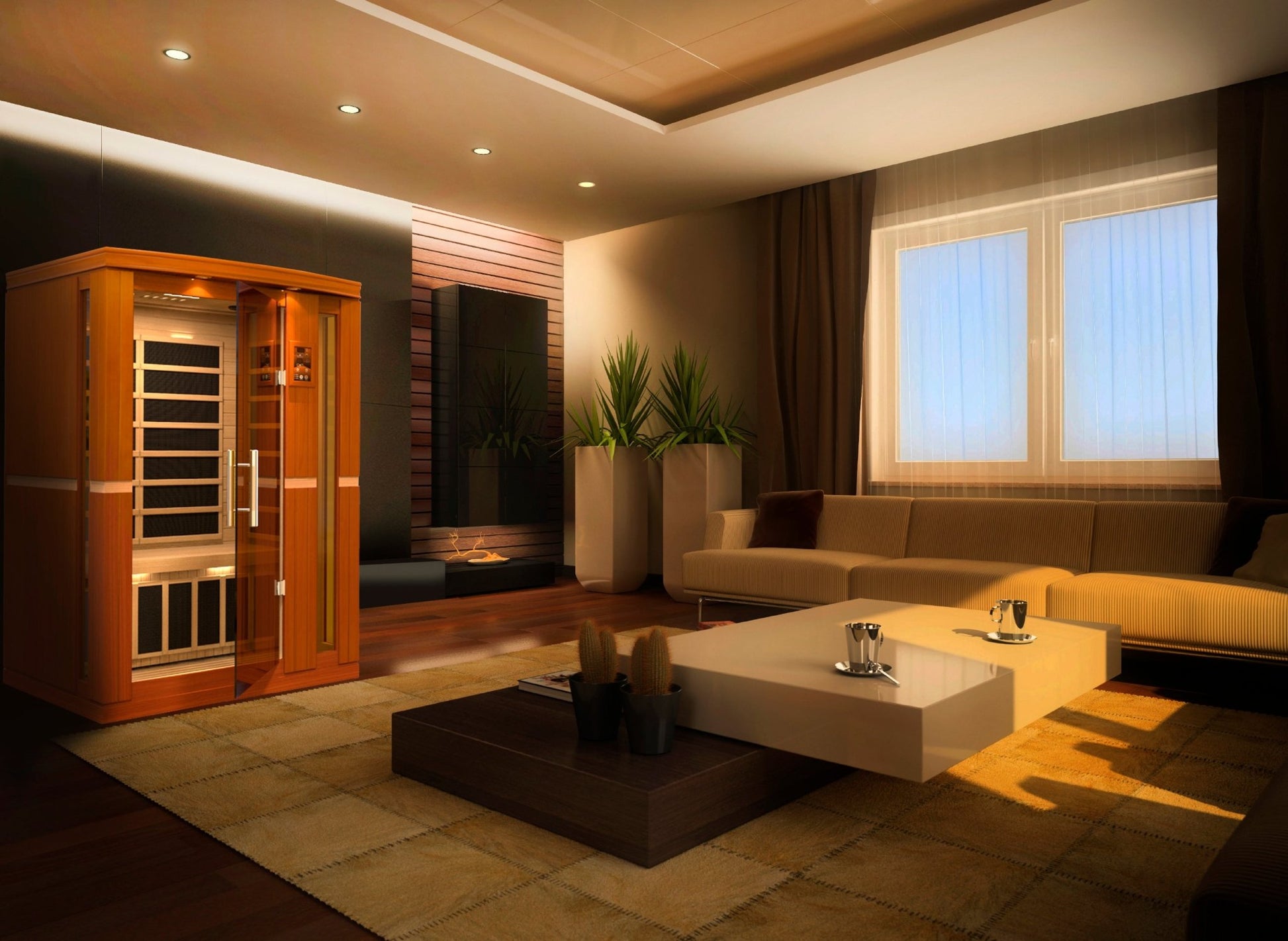 Dynamic Saunas Vittoria 2 Person Ultra Low EMF Far IR Sauna (DYN - 6220 - 01 Elite) -  product_vendor - Peak Primal Wellness