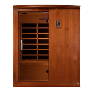 Dynamic Saunas Madrid Limited Elite 3 Person Ultra Low EMF FAR Infrared Sauna (DYN - 6310 - 04 Elite) -  product_vendor - Peak Primal Wellness