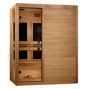 ***New 2026 Model*** Dynamic Saunas Toscana 3 Person Ultra Low EMF FAR IR Sauna (DYN-6315-05 Elite)