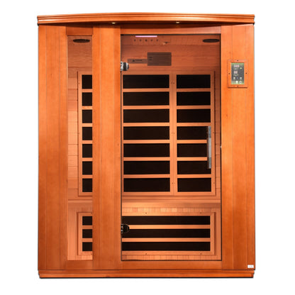 Dynamic Saunas Lugano 3 Person Ultra Low EMF FAR IR Sauna (DYN-6336-02 Elite)