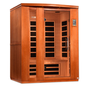 Golden Designs Dynamic "Lugano" 3 Person Low EMF Far IR Sauna (DYN-6336-02)