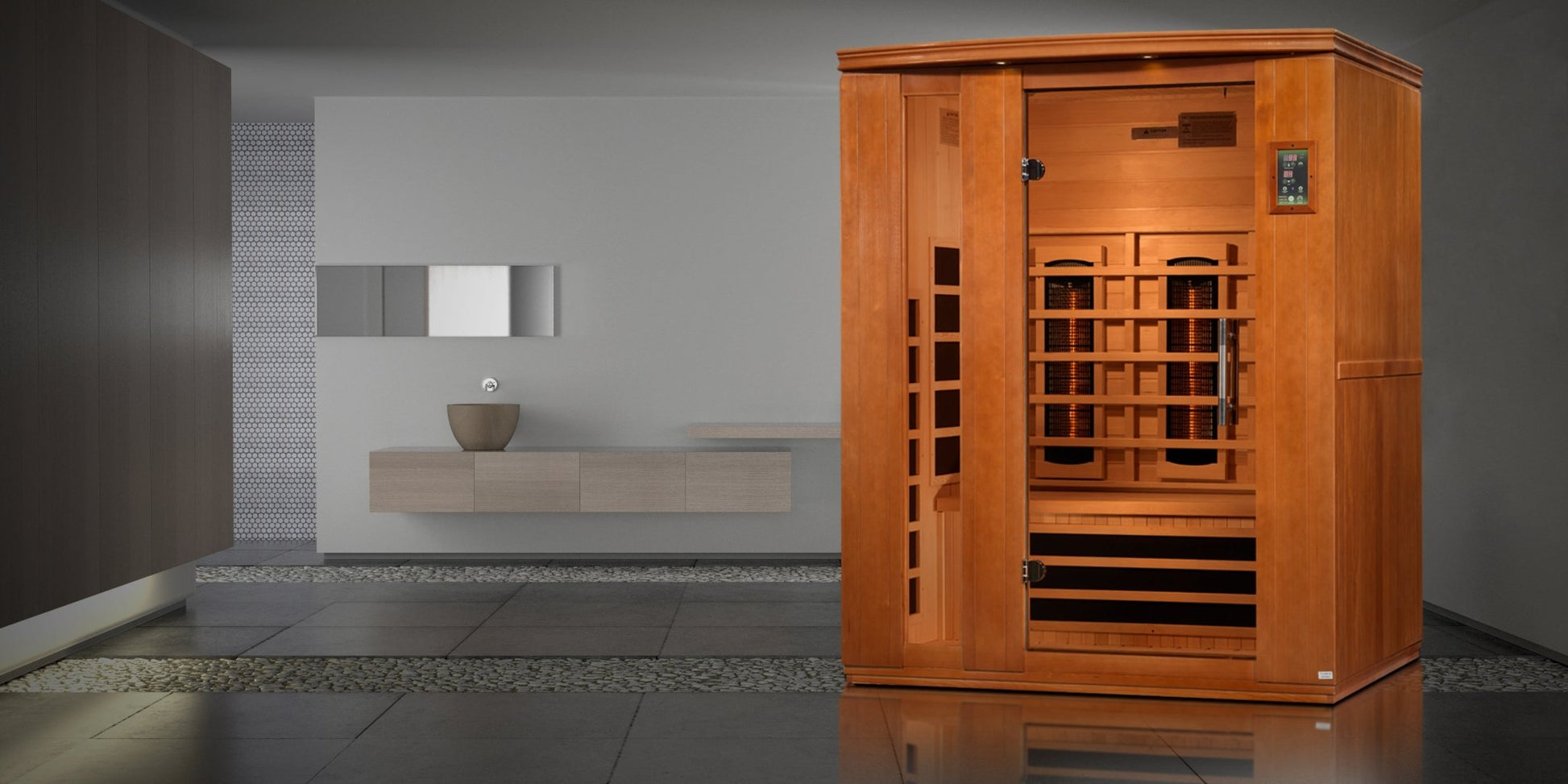 Dynamic Saunas Lugano 3 Person Full Spectrum IR Sauna (DYN - 6336 - 03 FS) -  product_vendor - Peak Primal Wellness