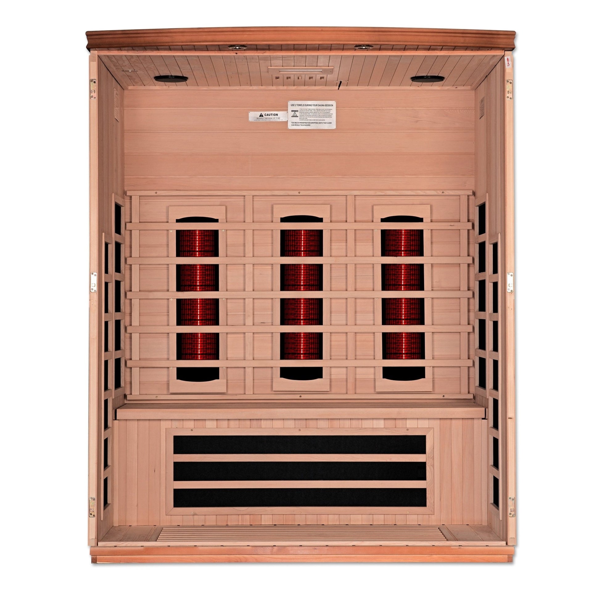 Dynamic Saunas Lugano 3 Person Full Spectrum IR Sauna (DYN - 6336 - 03 FS) -  product_vendor - Peak Primal Wellness