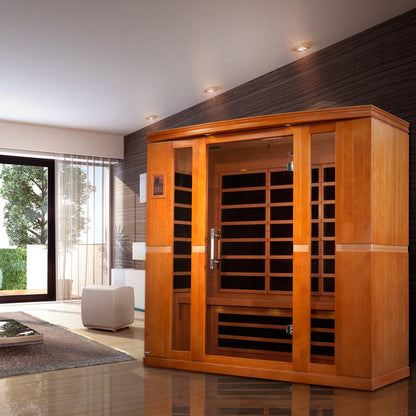 Dynamic Saunas Bergamo 4 Person Ultra Low EMF Far IR Sauna (DYN-6440-01 Elite)