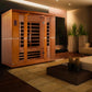 Dynamic Saunas Bergamo 4 Person Ultra Low EMF Far IR Sauna (DYN-6440-01 Elite)