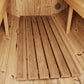 SaunaLife E7 Sauna Barrel Floor Kit - Durable Nordic Thermo-Spruce, Eco-Friendly & Weather-Resistant