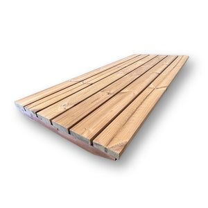 SaunaLife E7 Sauna Barrel Floor Kit - Durable Nordic Thermo-Spruce, Eco-Friendly & Weather-Resistant