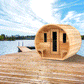 Dundalk LeisureCraft CT Elation 2-4 Person Traditional Outdoor Barrel Sauna