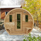 Dundalk LeisureCraft CT Elation 2-4 Person Traditional Outdoor Barrel Sauna -  product_vendor - Peak Primal Wellness
